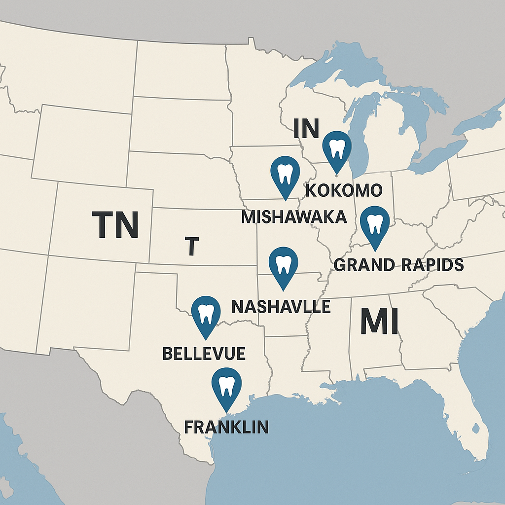 a map of the MPM locations with blue points